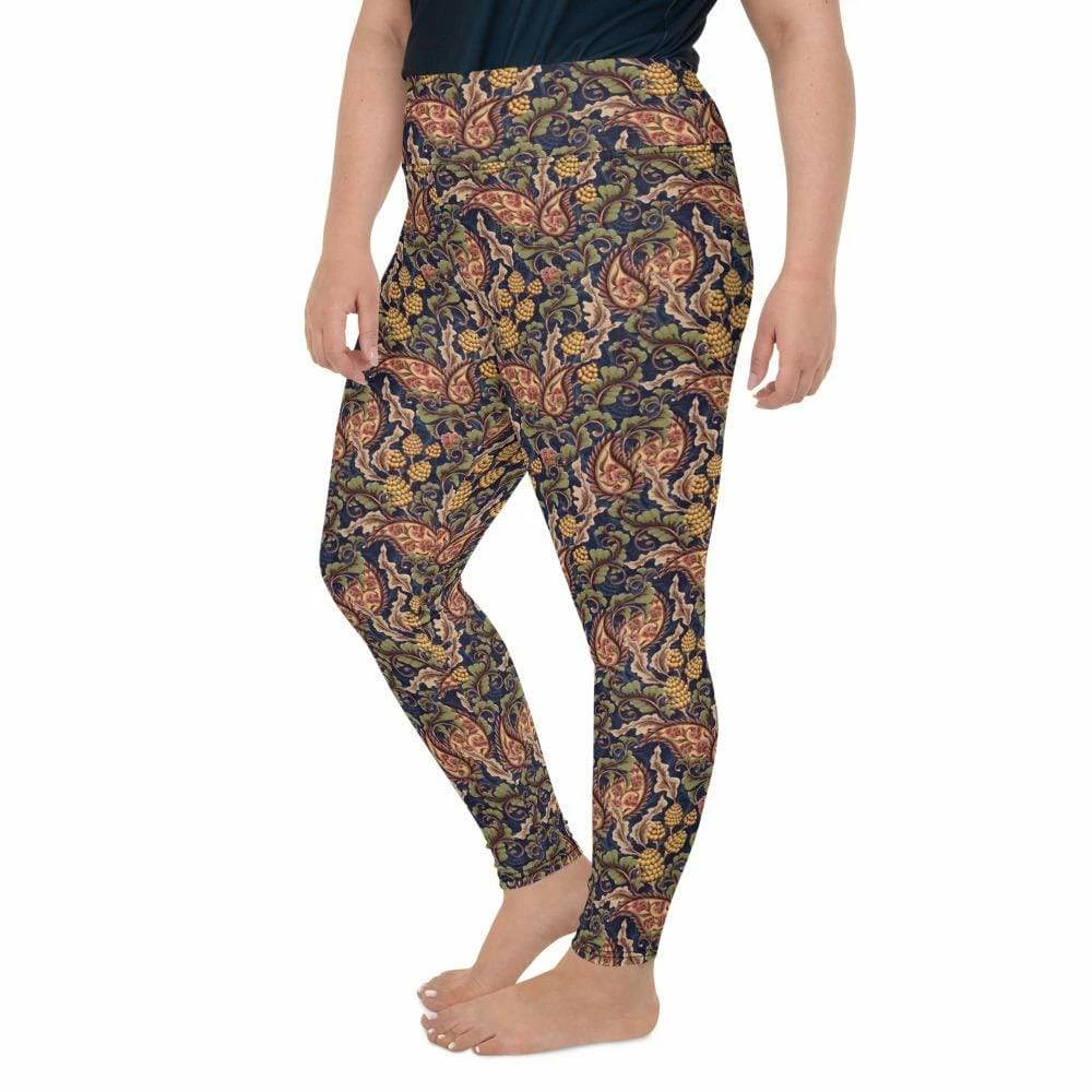 Kinky Cloth Vintage Floral Plus Size Leggings Goth