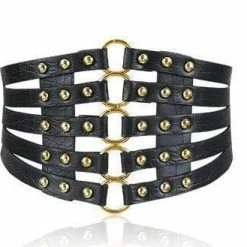 Kinky Cloth Under $20 Vintage Metal Ring 5 Straps Belt