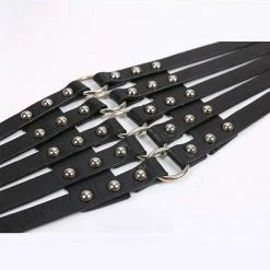 Kinky Cloth Under $20 Vintage Metal Ring 5 Straps Belt