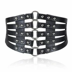 Kinky Cloth Under $20 Vintage Metal Ring 5 Straps Belt