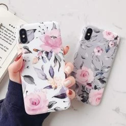 Kinky Cloth Phone Cases Vintage Pressed Flower Matte IPhone Case