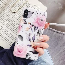 Kinky Cloth Phone Cases Vintage Pressed Flower Matte IPhone Case