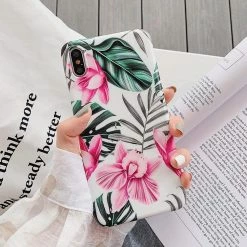 Kinky Cloth Phone Cases Vintage Pressed Flower Matte IPhone Case