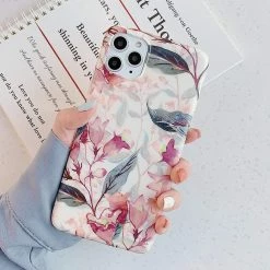 Kinky Cloth Phone Cases Vintage Pressed Flower Matte IPhone Case