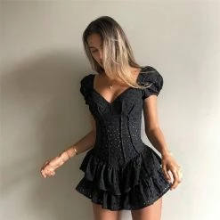 Kinky Cloth Dresses Vintage Puff Sleeve Dress