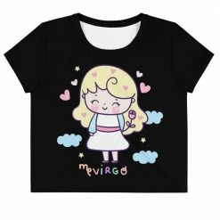 Kinky Cloth Astrology Virgo Pastel Crop Top Tee