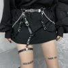 Kinky Cloth Waist Harness Belt & Leg Garter Ring BDSM
