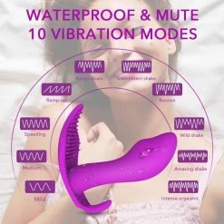 Kinky Cloth Wearable Dildo Vibrator Combo With Remote Control