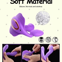 Kinky Cloth Wearable Dildo Vibrator Combo With Remote Control