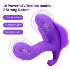Kinky Cloth Wearable Dildo Vibrator Combo With Remote Control