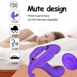 Kinky Cloth Wearable Dildo Vibrator Combo With Remote Control