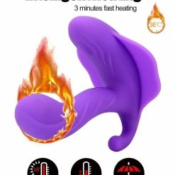 Kinky Cloth Wearable Dildo Vibrator Combo With Remote Control