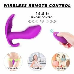 Kinky Cloth Wearable Dildo Vibrator Combo With Remote Control