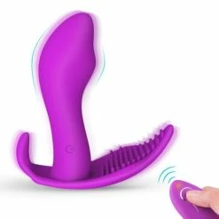 Kinky Cloth Wearable Dildo Vibrator Combo With Remote Control
