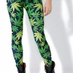 Kinky Cloth Weed Leaf Leggings Raves & Festivals