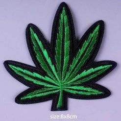 Kinky Cloth Weed Leaf Patch