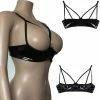 Kinky Cloth Wet Look Leather Open Cup Bra