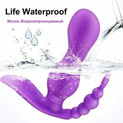 Kinky Cloth WGL Dildo Vibrator Clitoris Combo W/ Remote Control Clit Vibrators