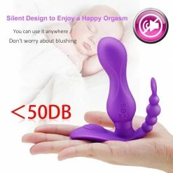 Kinky Cloth WGL Dildo Vibrator Clitoris Combo W/ Remote Control Clit Vibrators