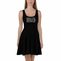 Kinky Cloth What You Need Is Discipline Skater Dress