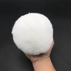 Kinky Cloth Pet Play White Poof Ball Rabbit Tail Plug