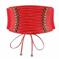 Kinky Cloth Wide Cummerbund Corset BDSM