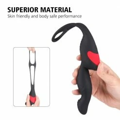 Kinky Cloth Anal Toys LVGX Prostate Massager With Penis Ring And Wireless Remote Control