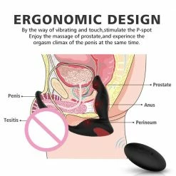 Kinky Cloth Anal Toys LVGX Prostate Massager With Penis Ring And Wireless Remote Control