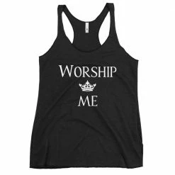 Kinky Cloth Worship Me White Tank Top Dominant