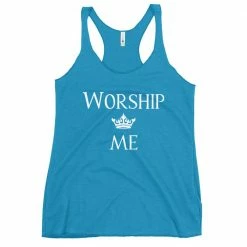 Kinky Cloth Worship Me White Tank Top Dominant