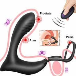 Kinky Cloth XLT Male Prostate Vibrator Plug W/ Remote Control Sissy