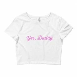 Kinky Cloth DDLG - Daddy / Little Yes Daddy Cursive Font Top