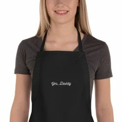 Kinky Cloth Yes Daddy Embroidered Apron