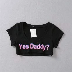 Kinky Cloth DDLG - Daddy / Little Yes Daddy Micro Top