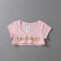 Kinky Cloth DDLG - Daddy / Little Yes Daddy Micro Top