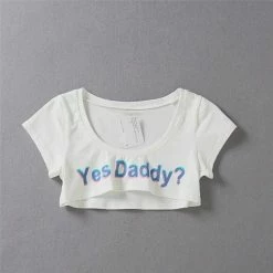Kinky Cloth DDLG - Daddy / Little Yes Daddy Micro Top