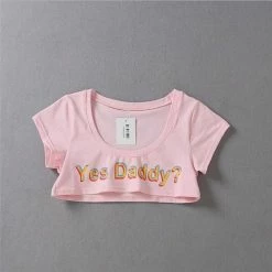 Kinky Cloth DDLG - Daddy / Little Yes Daddy Micro Top