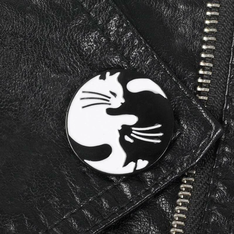 Kinky Cloth Kawaii Yin Yang Kitty Cat Enamel Pin 1 Kinky Cloth Kawaii Yin Yang Kitty Cat Enamel Pin
