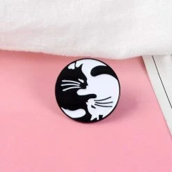 Kinky Cloth Kawaii Yin Yang Kitty Cat Enamel Pin 8 Kinky Cloth Kawaii Yin Yang Kitty Cat Enamel Pin