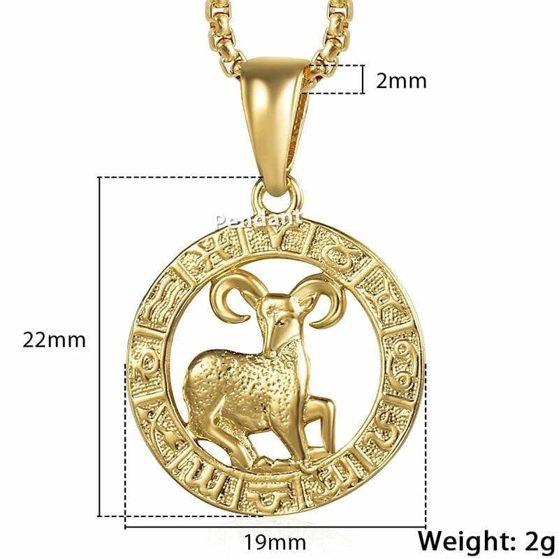 Kinky Cloth Zodiac Sign Gold Pendant Necklace Astrology 8 Kinky Cloth Zodiac Sign Gold Pendant Necklace Astrology