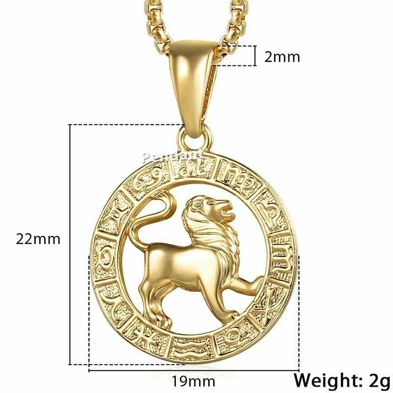 Kinky Cloth Zodiac Sign Gold Pendant Necklace Astrology 7 Kinky Cloth Zodiac Sign Gold Pendant Necklace Astrology